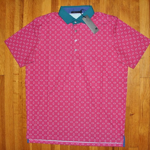 Greyson Night Fly Golf Polo Shirt Mens L XL Bittersweet - Picture 2 of 7